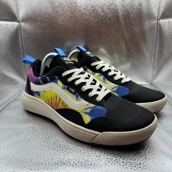 Size M9.5/W11 Vans UltraRange Exo Unisex Black Marshmallow Low Top Tie Dye Shoes main image 9